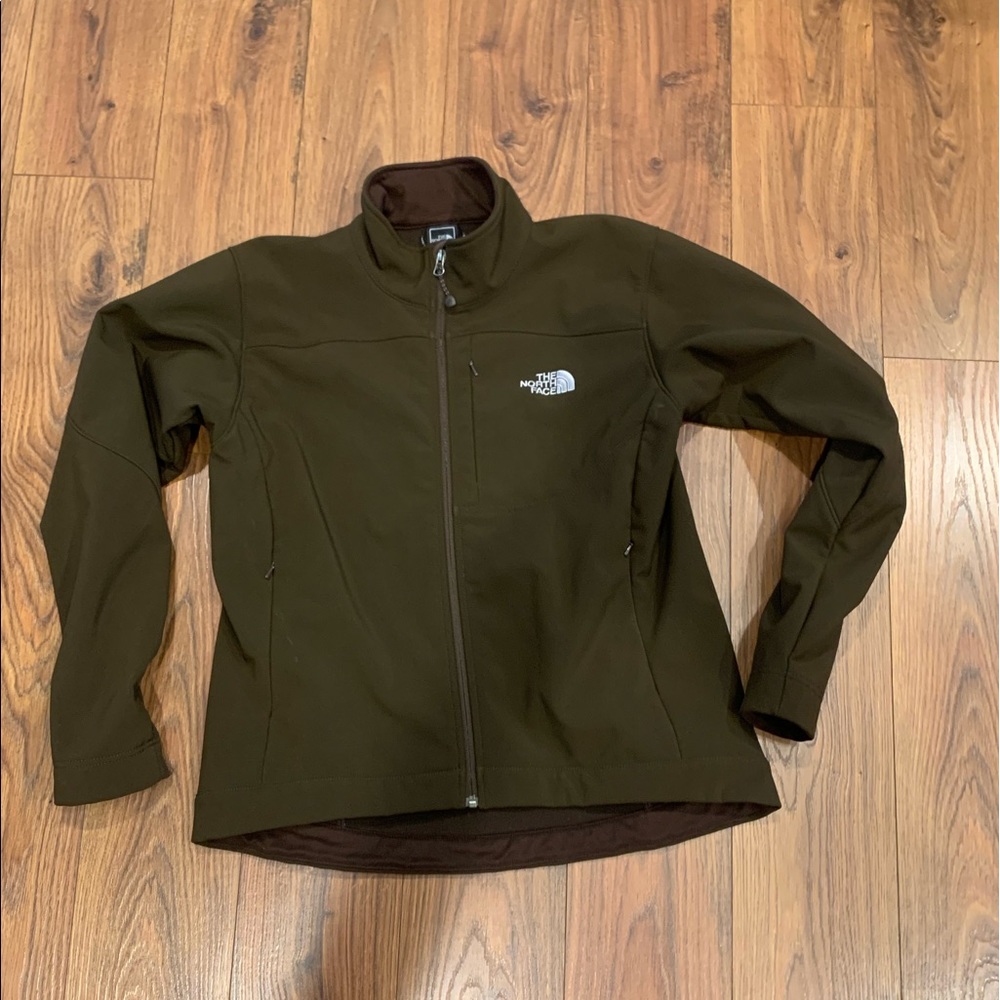 North Face Shell Jacket chocolate brown color